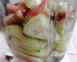A picture of step 2 of Jamrul Juice (Rose-Apple Juice).