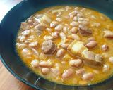 Foto del paso 5 de la receta Judías pintas con chorizo y tocino