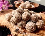 Foto langkah ke 2 dari resep Almond Kismis Balls (Selai Kacang/Peanut Butter💪)-Vegan.