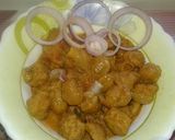 A picture of step 5 of Soyabean masala.