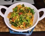 A picture of step 5 of Bhindi do pyaza.