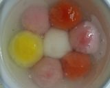 Hình bước làm 1 của món Bánh trôi màu tự nhiên
