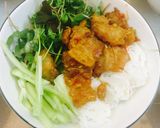 Hình bước làm 18 của món Bún tóp mỡ sả muối