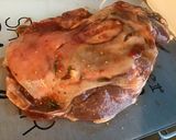 Une image de l'étape 4 de Gigot d'agneau mariné, ail fumé.