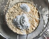 A picture of step 1 of Besan Banana Cake.
