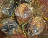 A picture of step 7 of Stuffed Brinjal Masala Fry.