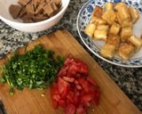 Hình bước làm 3 của món Món chay (bò xào cải thìa,canh nấm hương cải thảo,đậu hũ chiên sốt cà)