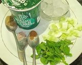 A picture of step 1 of Cucumber Lassi.