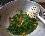 A picture of step 3 of Bathua bhujia.