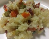 Foto langkah ke 3 dari resep Smoked Beef Vegetable Steam Rice / Nasi Tim Mentega 2+.