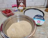 Csokis-epres desszert kekszalappalđđ« recept fĂĄzis 1 fotĂłja