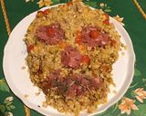 Une image de l'étape 9 de Crâne de céréales au tomates, parmesan et lonzo.
