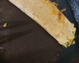 A picture of step 5 of Green onion moong dal chilla.