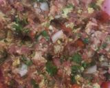 A picture of step 1 of Chapli Kabab.
