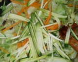 Káposztás (+sárgarépás, cukkinis) tészta recept fázis 2 fotója