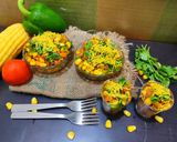 A picture of step 3 of Corn Bhel.