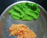 A picture of step 1 of Paneer pasanda.