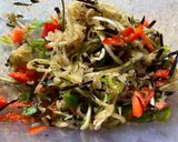 A picture of step 1 of Grated aubergine stir fry.