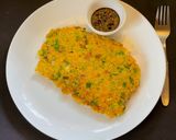 A picture of step 5 of Korean style Pumpkin Pancake or Danhobag Jeon.