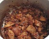 A picture of step 3 of Spicy Mbuzi Ulaya aka Pork Meat, with some honey#authormarathon#.