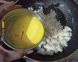 A picture of step 2 of Kesar Kopra Paak (Janmashtami Special).