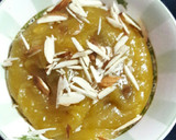 A picture of step 8 of Moong Dal Halwa.