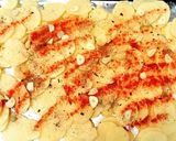 A picture of step 1 of Chicken with potatoes in the oven.