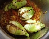 A picture of step 2 of Eggplant or brinjal rice.