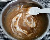 Foto langkah ke 6 dari resep Bolu Gulung Chiffon Pisang Coklat Keju Banana Chiffon Roll Cake.