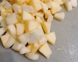 Une image de l'étape 3 de Aumônière de crêpe pomme 🍎 poire 🍐 chocolat 🍫.