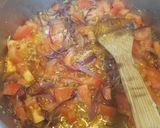 A picture of step 1 of Mexican black bean soup.