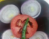 A picture of step 5 of Sarson ka Saag with makai roti.