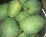 A picture of step 1 of Hing flavour mango pickle.