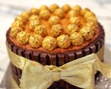 A picture of step 16 of Kit Kat Chocolate cake.