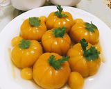 Hình bước làm 8 của món Chè trôi nước bí đỏ