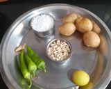 A picture of step 1 of Farali sago appam.