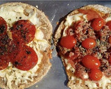 Foto del paso 3 de la receta: Pizza light de avena al microondas  fácil y rápida 💪💁🏻🍕 masa de pizza 1 2 3