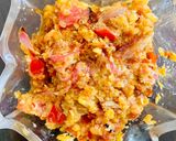 A picture of step 2 of Fried Red Chutney.