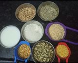 A picture of step 1 of Bhaidku (Gujarati Traditional Visrati Vangi).
