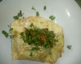 A picture of step 7 of Omelette rice 😋.