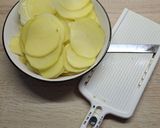 Une image de l'étape 1 de Gratin de pomme de terre/épinard.