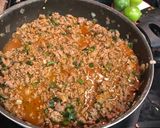 A picture of step 4 of 3 pepper Tamale Pie.
