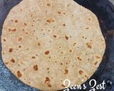 A picture of step 2 of Water Chestnut and Wheat flour Rotis.
