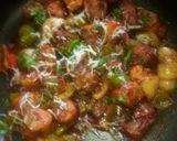 A picture of step 5 of Paneer dry chilli.