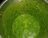 A picture of step 2 of Bathu palak puri with curd.