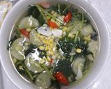Foto langkah ke 3 dari resep Sayur Bayam Timun.