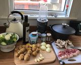 A picture of step 1 of Bacon & Leek soup.