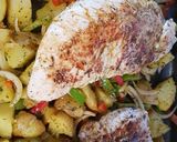 Foto del paso 2 de la receta Pavo con patatas especiales (principiantes)