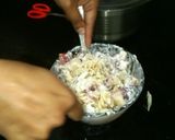 A picture of step 3 of Creamy Pasta Fruit Salad.