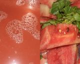 A picture of step 1 of Watermelon mojito.
